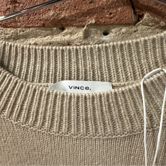 Vince Crew Neck Sweater in Beige - Picture 8 of 9